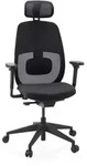 Ergonomischer B&uuml;rostuhl Skandis Pro mit Kopfst&uuml;tze schwarz / Gestell schwarz hjh