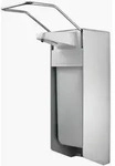 TEMDEX&reg; 119574 Desinfektionsmittel- & Seifen-Spender mit Armhebel - 500 ml, grau,