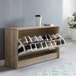 FineBuy Schuhbank CLOEY Schuhkipper Holz Flurbank Schuhschrank Sitzbank Flur 80...