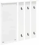 vidaXL Wandmontierter Kleiderst&auml;nder mit Regal Wei&szlig; 84 x 10 x 80 cm