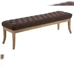 CLP Sitzbank Ramses Stoff antik-hell braun/150 cm
