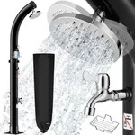 MONZANA Solardusche 20 Liter 360&deg; Duschkopf max.60&deg;C Fu&szlig;dusche Schlauchanschluss