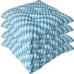 Stuhlkissen 4er Set 38x38 cm Bayrische Raute - Gepolstertes Sitzkissen f&uuml;r...