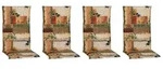 beo 4er Set - M409 Glasgow Hochlehner, gr&uuml;n, gelb, beige,