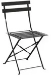 Bolero Klappbare Terrassenst&uuml;hle Stahl, Schwarz (2 St&uuml;ck)