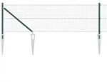 vidaXL Zaunpfosten Gr&uuml;n 10 x 0,8 m (19 x 19 mm Maschen) Stahl und PVC
