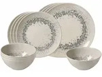 Ritzenhoff & Breker Cecina Basic-Set 12-teilig gemustert - Graphit