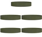 vidaXL Garten 5 pcs Olivgr&uuml;n 120 x 120 x 20 cm Stahl