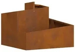 vidaXL Gartenblumentopf Braun 60 x 60 x 50 cm