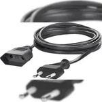 Sygonix SY-5042686 Strom Verl&auml;ngerungskabel Schwarz 5.00 m H03VVH2-F 2X 0,75 mm2