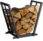Relaxdays Kaminholzregal, Metall, HBT: 55,5 x 62 x 35 cm, Brennholzregal f&uuml;r