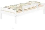 Erst-Holz Einzelbett massiv Kiefer wei&szlig; 90x200 Futonbett Holzbett Zubeh&ouml;r...