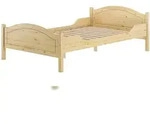 Erst-Holz Breites Einzelbett 120x200 Kiefer Massivholz Landhausstil V-60.30-12