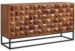 Sideboard FineBuy Kommode 145x81x45 cm Holz Massiv Anrichte Modern Standschrank