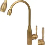 TRIZERATOP K&uuml;chenarmatur RETRO BRONZE Vintage, Wasserhahn, Sp&uuml;ltischarmatur,