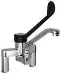 SARO 2-Loch-Armatur, Schwenkhebel, schwarz, Modell TESS