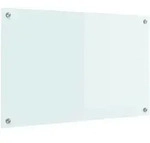 vidaXL K&uuml;chenr&uuml;ckwand Wei&szlig; 80 x 50 cm Geh&auml;rtetes Glas
