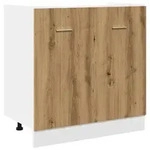 vidaXL Sp&uuml;lenunterschrank Lyon Artisan-Eiche 80x46x81,5 cm Holzwerkstoff