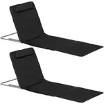 Outsunny - Sonnenliege - 134Lx48Wx43Hcm - Schwarz