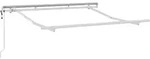 vidaXL Markisenrahmen Wei&szlig; 2,5 x 2 m Metall