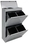 ARREGUI Top CR622-B Recycling Abfalleimer / M&uuml;lleimer aus Stahl mit...