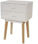 Mendler Kommode Malm&ouml; T271, Beistelltisch Nachttisch Schrank, Retro-Design