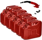 BW&reg; Kraftstoffkanister Metall Benzinkanister 10 Liter mit Ausgie&szlig;er - Rot -...