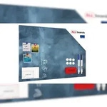ALLboards Metallische Magnettafel, MetalBoard, CLOUDY SKY, 90&times;60 cm +...