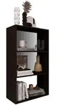 Regal Delta-3 Schwarz B&uuml;cherregal MDF Standregal Raumteiler