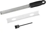 Intirilife Handreibe aus Edelstahl in Schwarz - 32.5 x 2.5 cm - K&auml;sereibe...