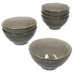 M&auml;ser Prospero 6x M&uuml;slischale braun &Oslash;15cm 410ml Porzellan Dessertsch&uuml;ssel...