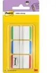 Post-it Haftmarker Rechteckig 2,54 x 3,81 cm Farbig sortiert 3 St&uuml;ck &agrave; 22 Streifen