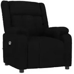 vidaXL Relaxsessel Elektrisch Schwarz Stoff