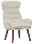 vidaXL Sessel Creme 69 x 74 x 93 cm Samt