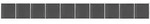 vidaXL Zaunelement Set WPC 1737x186 cm Schwarz