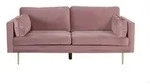 Boom Sofa 3 Personen velour rosa.
