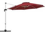 COSTWAY Sonnenschirm, &Oslash; 330 cm, Auslegerschirm mit Kurbel, 360&deg; drehbar &...