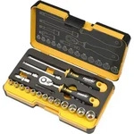 Felo Werkzeugsatz R-GO 19 1/4` mit ERGONIC Ratsche, Steckschl&uuml;sseleins&auml;tzen,...