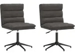 vidaXL Esszimmerst&uuml;hle 2 Stk. Schwarz Kunstleder