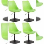 CLP 4er Set Esszimmerst&uuml;hle Maverick Kunststoff gr&uuml;n/schwarz