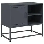 vidaXL TV-Schrank Anthrazit 68x39x60,5 cm Stahl
