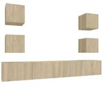vidaXL 6-tlg. TV-Schrank-Set Sonoma-Eiche Holzwerkstoff