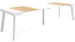 SKRAUT HOME Ausziehbarer Konsolentisch, 302x90x73cm, F&uuml;r 14 Personen,...
