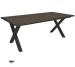 SKRAUT HOME Esszimmertisch, 194x90x74cm, F&uuml;r 10 G&auml;ste, Stubentisch, Dunkler