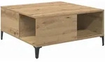 vidaXL Couchtisch Artisan-Eiche 80 x 80 x 36,5 cm Holzwerkstoff