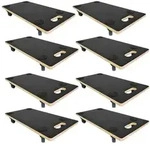 PROREGAL Mega Deal 8x Profi Transportroller mit 4 Rollen | HxBxT 11,5x30x60cm 