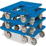 6x Logistikroller/Kistenroller f&uuml;r Beh&auml;lter 600 x 400 mm, Tragkraft 250 kg,...