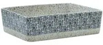 vidaXL Aufsatzwaschbecken Grau Blau Rechteckig 46x35,5x13cm Keramik