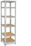 shelfplaza HOME 200x45x45 cm Schwerlastregal in verzinkt mit 6 B&ouml;den und 145 kg