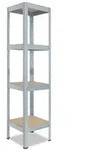 shelfplaza PRO 200x40x40 cm Schwerlastregal in verzinkt mit 4 B&ouml;den und 200 kg